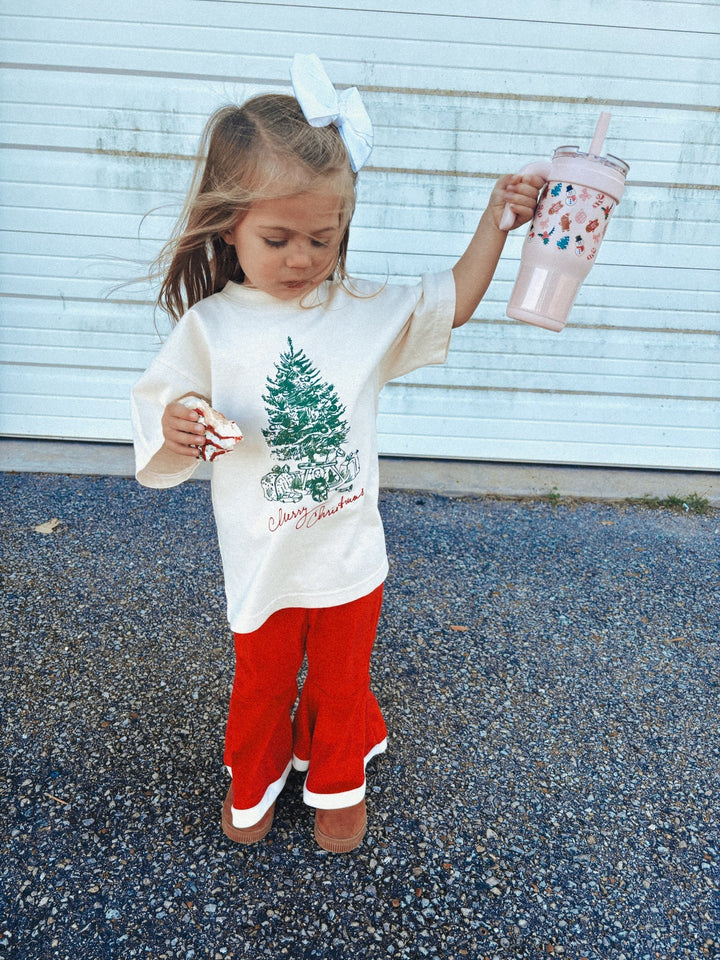 Underground Original Design: * KIDS * The Merry Christmas Tree Boxy T-Shirt
