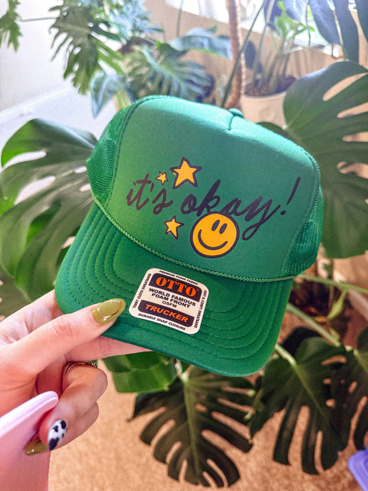 Underground Original Design: It's Okay! Smile & Star Trucker Hat
