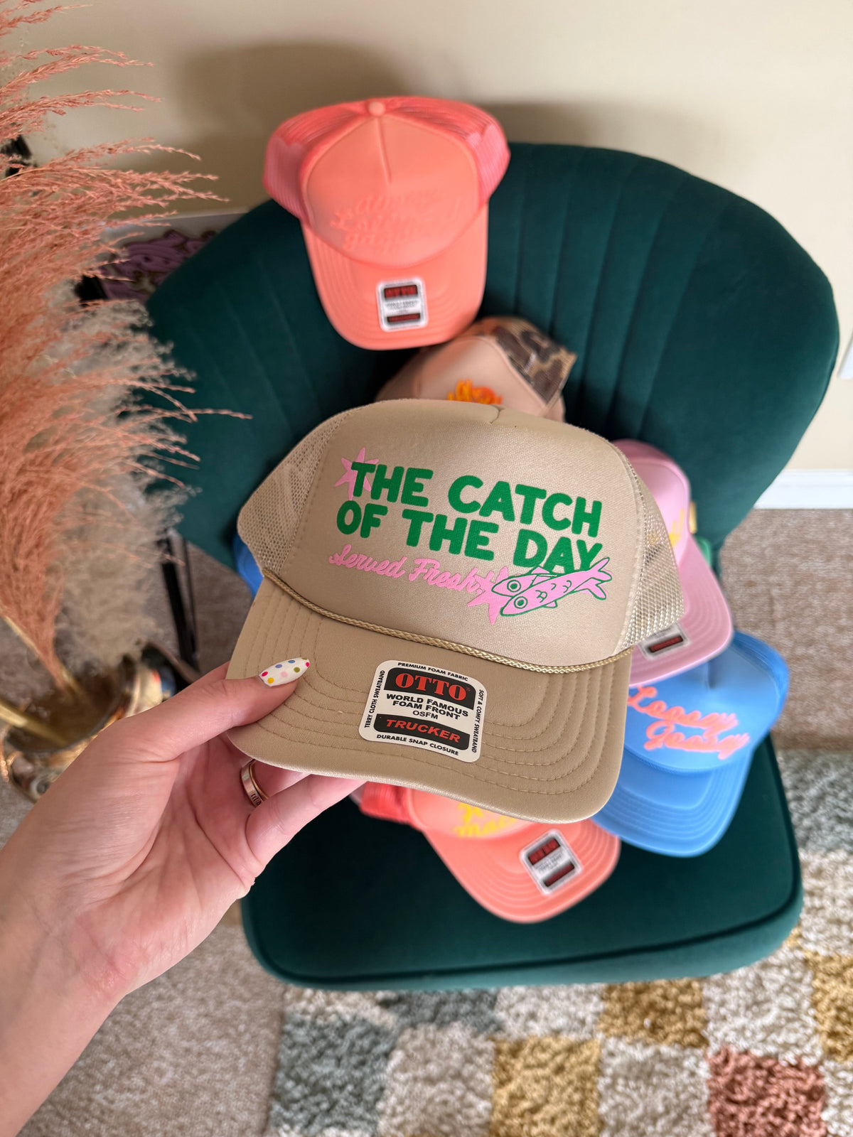 Underground Original Design: Catch of the Day, Served Fresh Summer Trucker Hat
