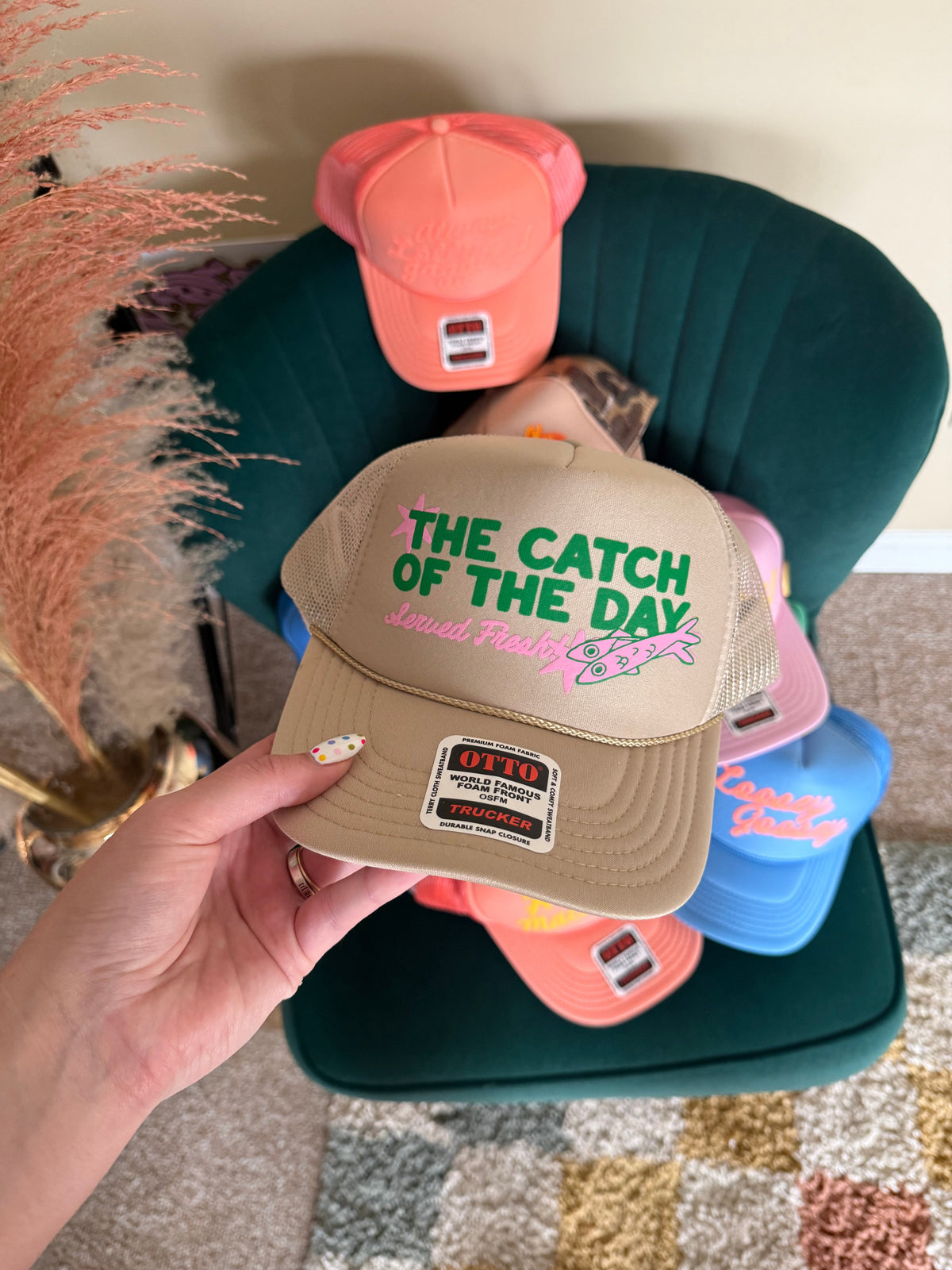 Underground Original Design: Catch of the Day, Served Fresh Summer Trucker Hat