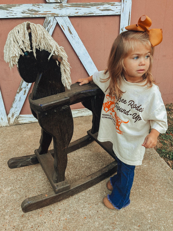 Underground Original Design: * KIDS * Tennessee Rodeo Round-Up Boxy Cotton Kids T-Shirt