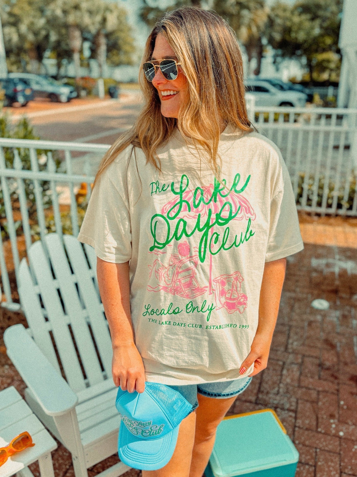 Underground Original Design: The Lake Days Club, Summer Boxy Cotton T-Shirt