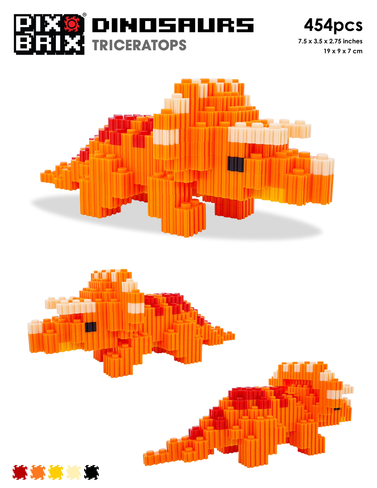 Triceratops - Pix Brix Dinosaur series