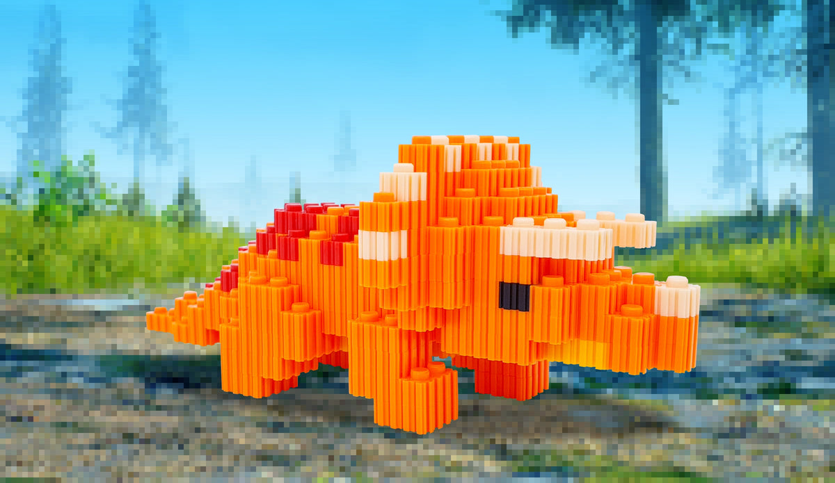 Triceratops - Pix Brix Dinosaur series