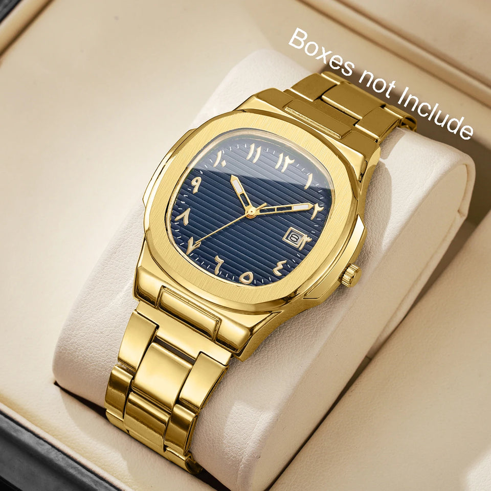 Men's Square-Dial Quartz Watch