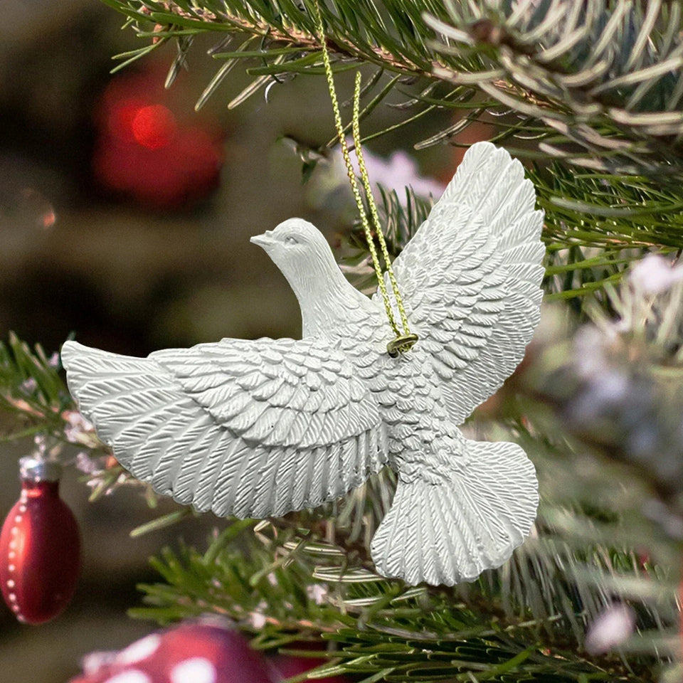 White Peace Dove Ornament
