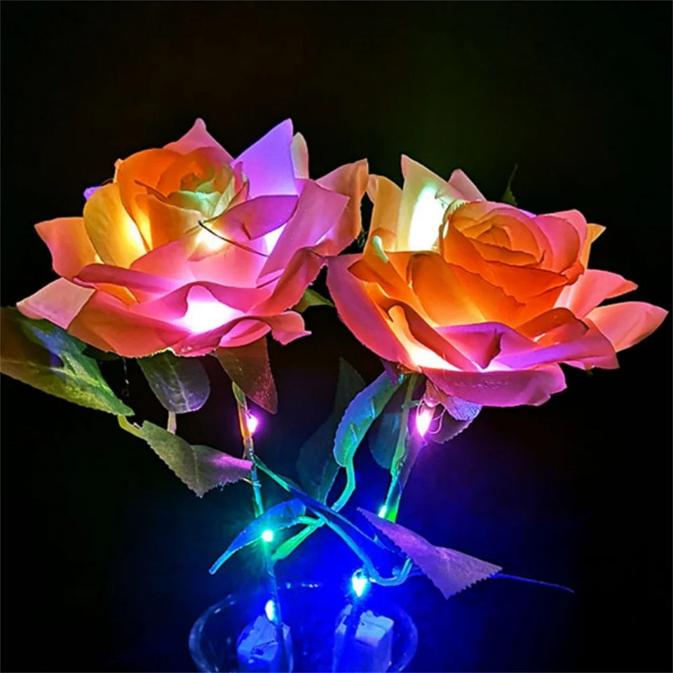 Light-Up Artificial Rose