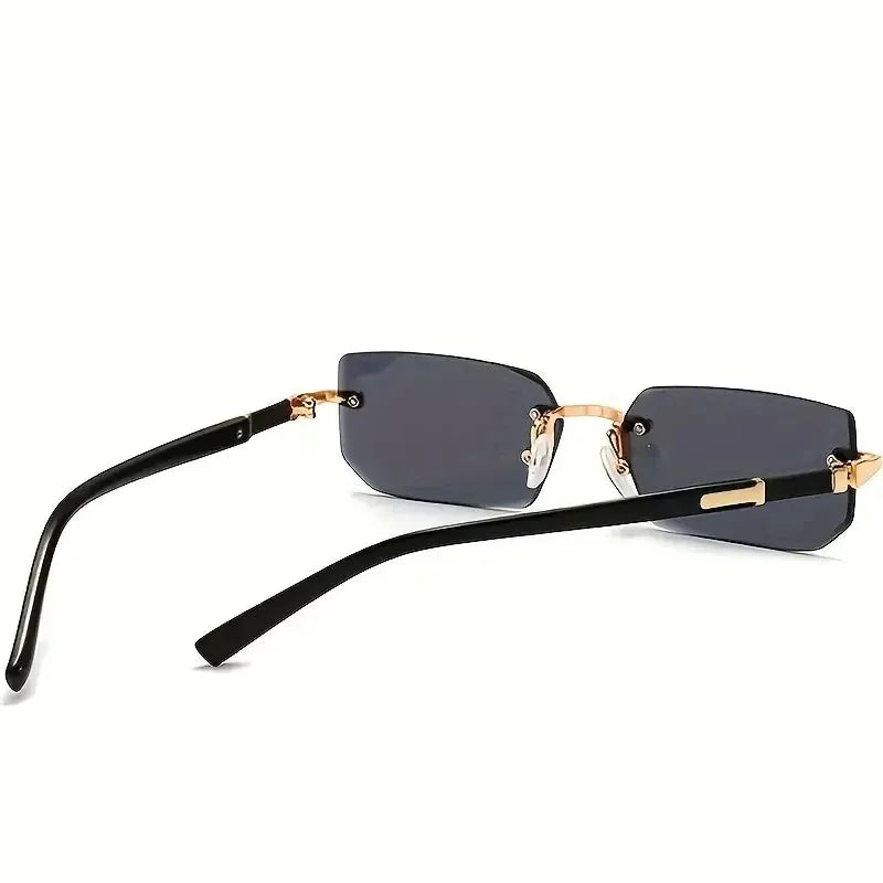 Rimless Small Square Sunglasses