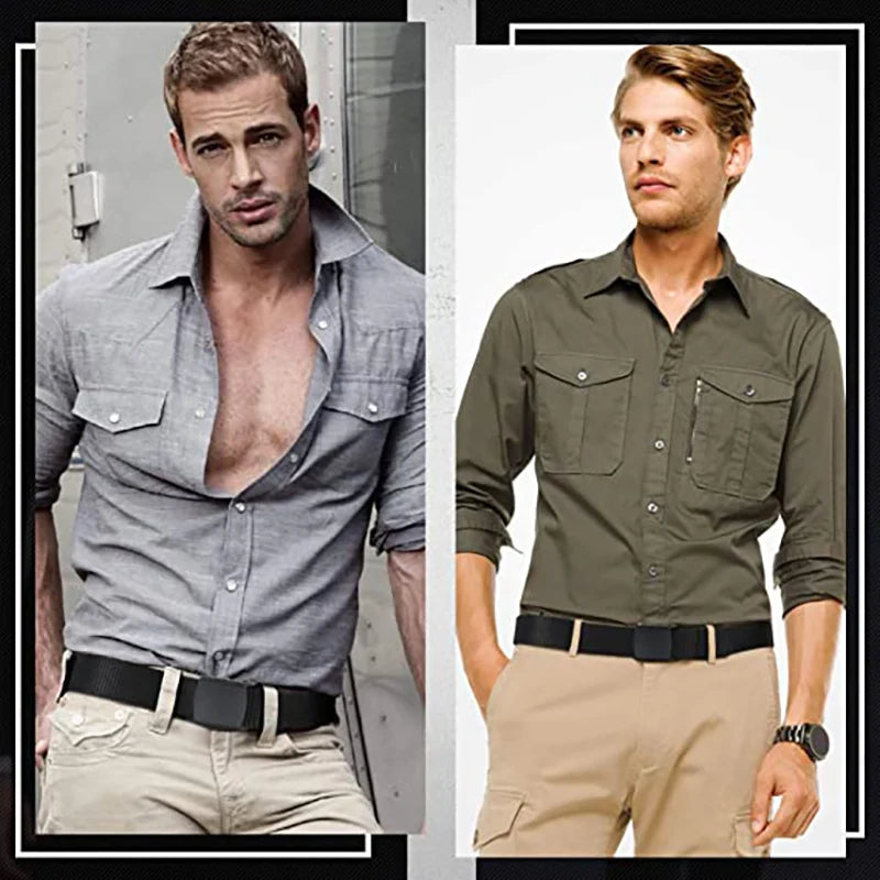 Automatic-Buckle Nylon Belt