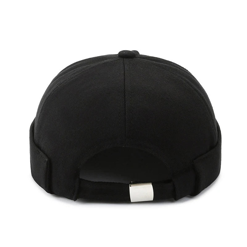 Vintage Dome Hat Men Cotton Docker Cap For Men Women Spring Autumn Brimless Hat Hip Hop Hats Brimless Landlord Caps Streetwear