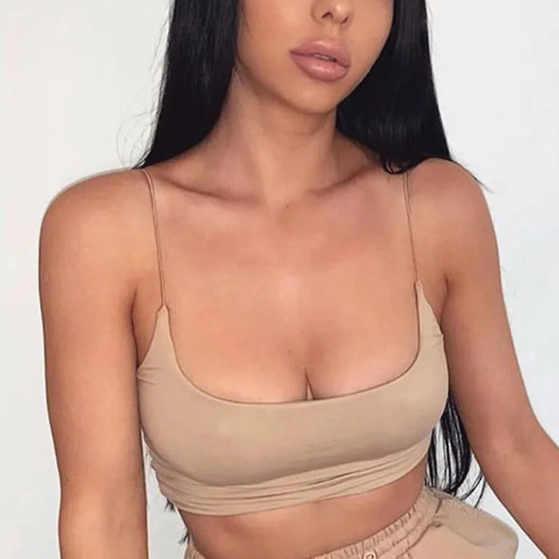 Women's Sleeveless Cropped Cami Top