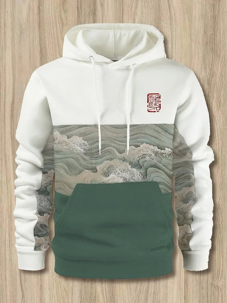 New Autumn And Winter Men's 3D Print Hoodies Japanese Harajuku Fashion Casual Sports Hooded Anime Beast Pattern Man Hoodie