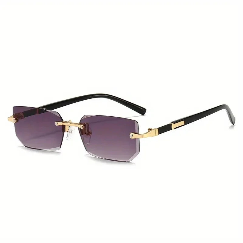 Rimless Small Square Sunglasses