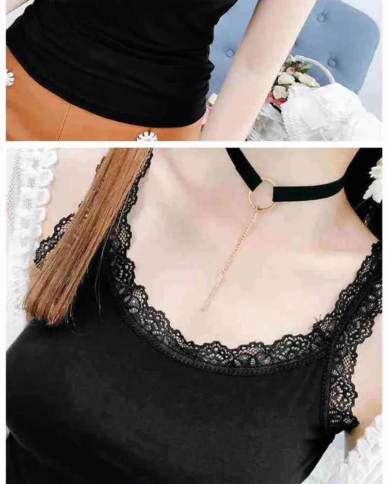 Women's Lace-Trim Cami Top