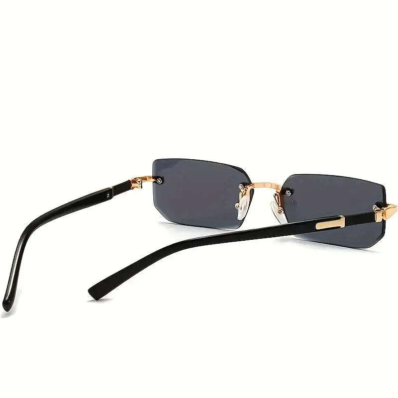 Rimless Small Square Sunglasses