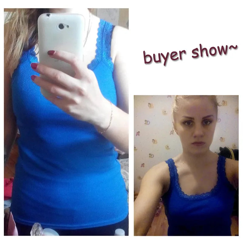 Women's Lace-Trim Cami Top