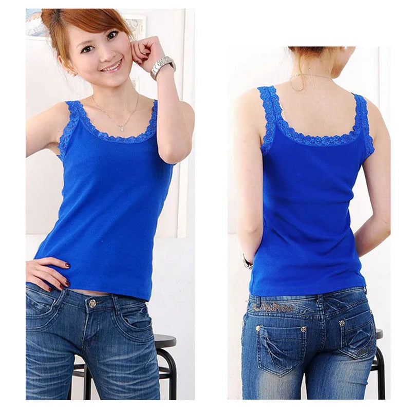 Women's Lace-Trim Cami Top