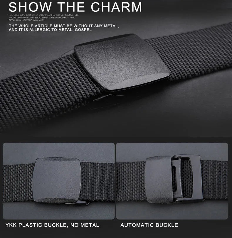 Automatic-Buckle Nylon Belt