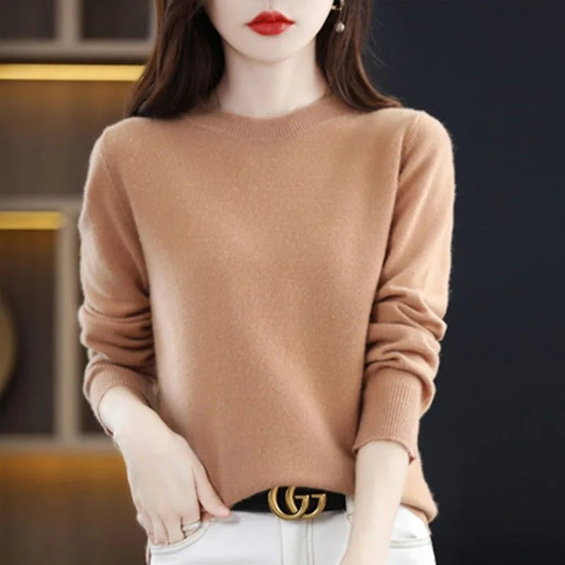 Women's Crew-Neck Pullover Sweater