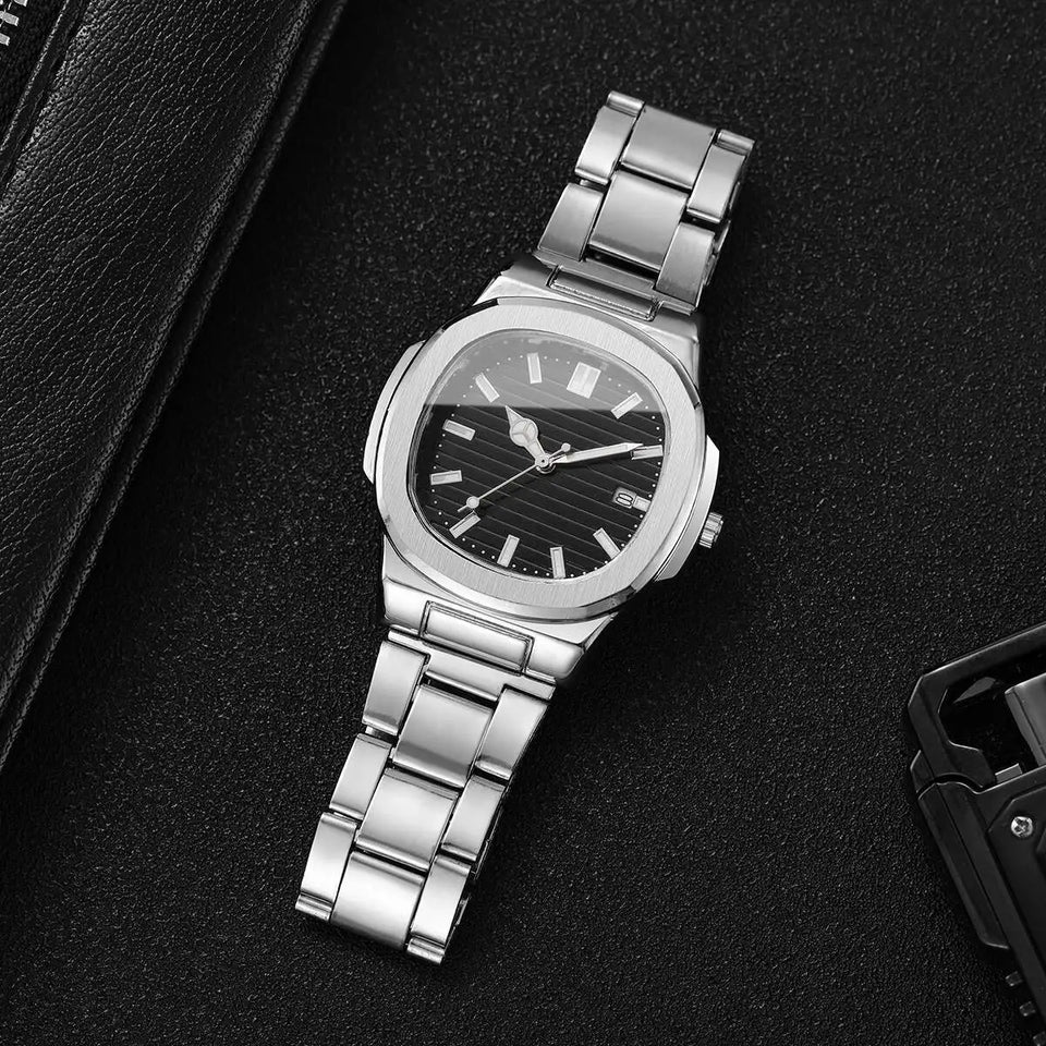 Men's Square-Dial Quartz Watch
