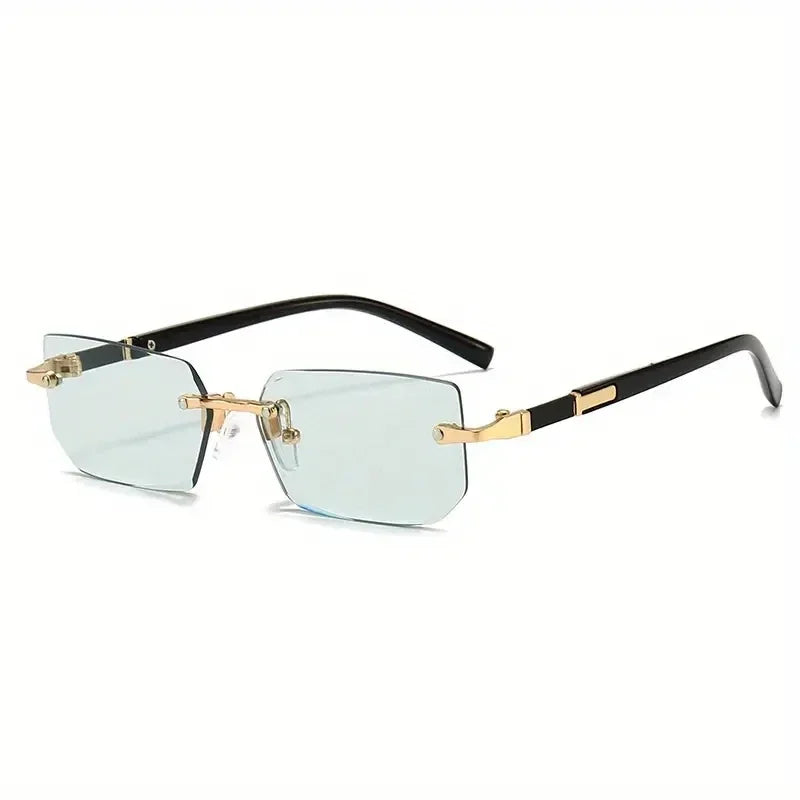 Rimless Small Square Sunglasses