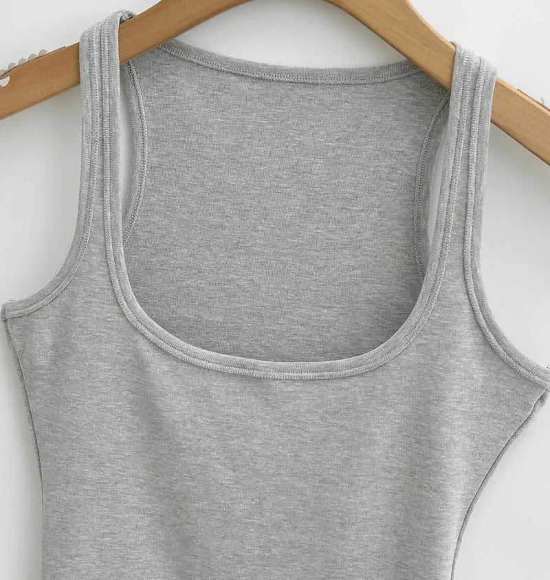 Women's Square-Neck Crop Tank Top