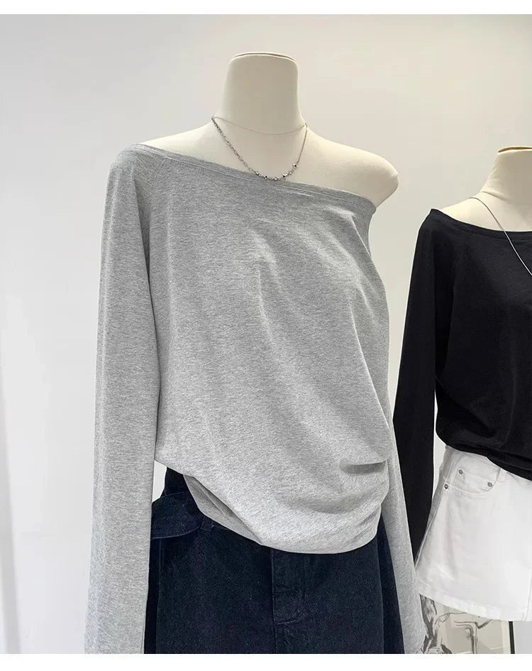 Women's One-Shoulder Shirt