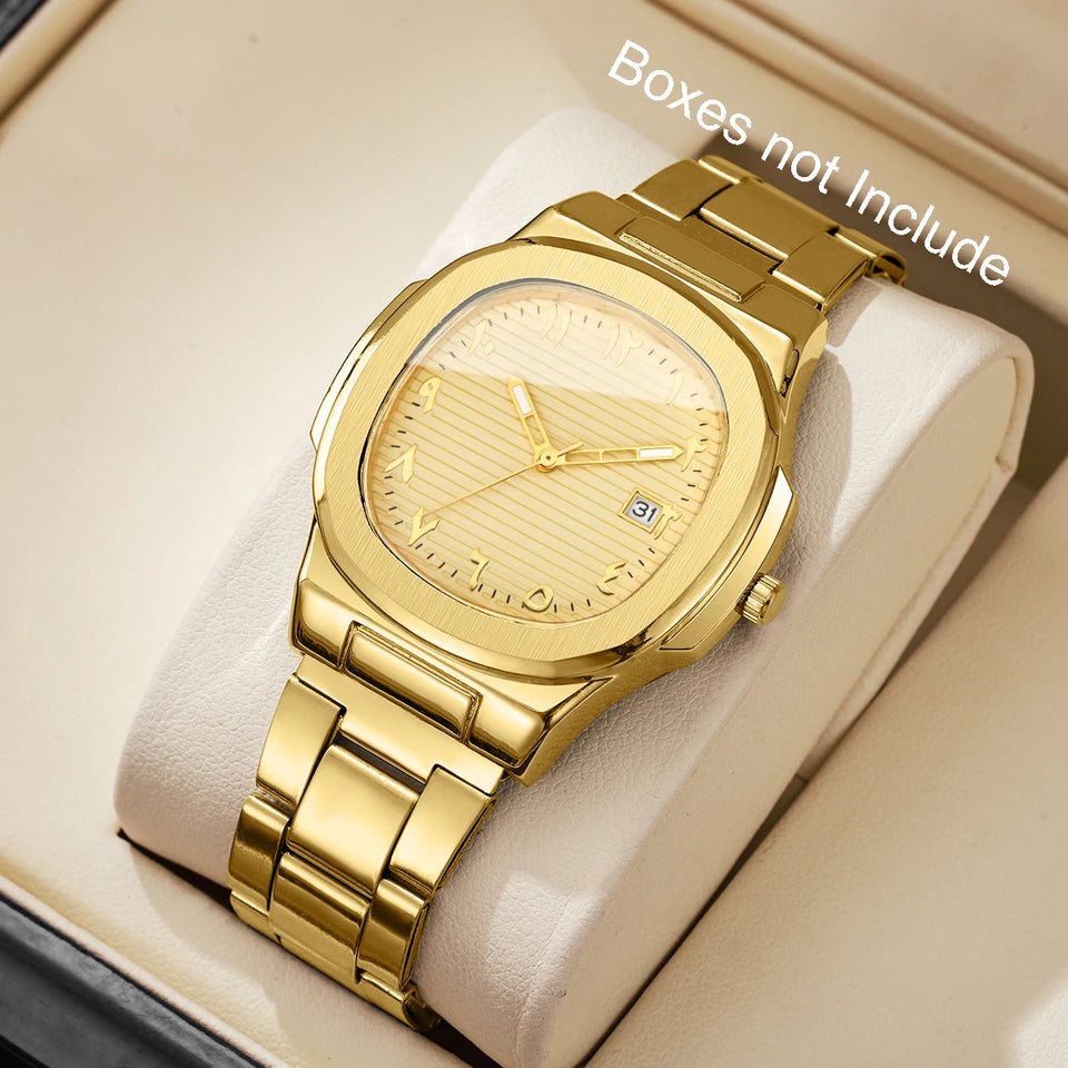 Men's Square-Dial Quartz Watch