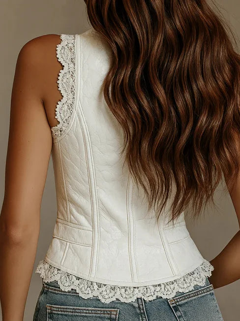 Women's Lace-Trim Tank Top