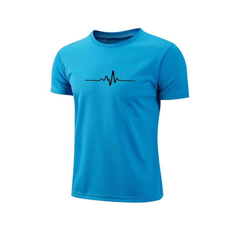 2026 Summer Daily Men's Quick Dry Moisture Wicking Compression T-Shirt Soccer Jersey Running Jogging Athletic Gym Training Top