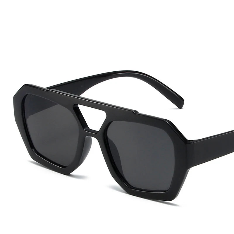 Populor Vintage Sunglasses Women Men Square Sun Glasses Punk Polygon Eye Glasses Goggle for Male Female Rectangle Sunglasses ﻿