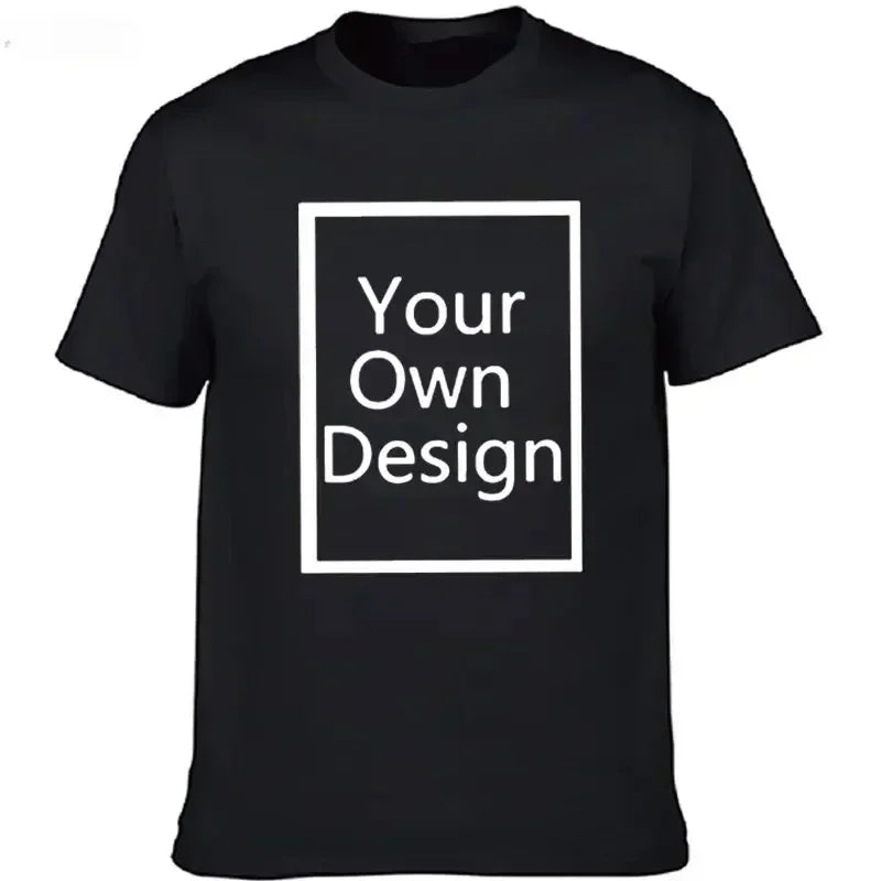 Add Your Own Text Design Custom Personalized Front and Back Adult T-Shirt Tee Harajuku Tee DIY Your Like Photo or Logo T-shirts