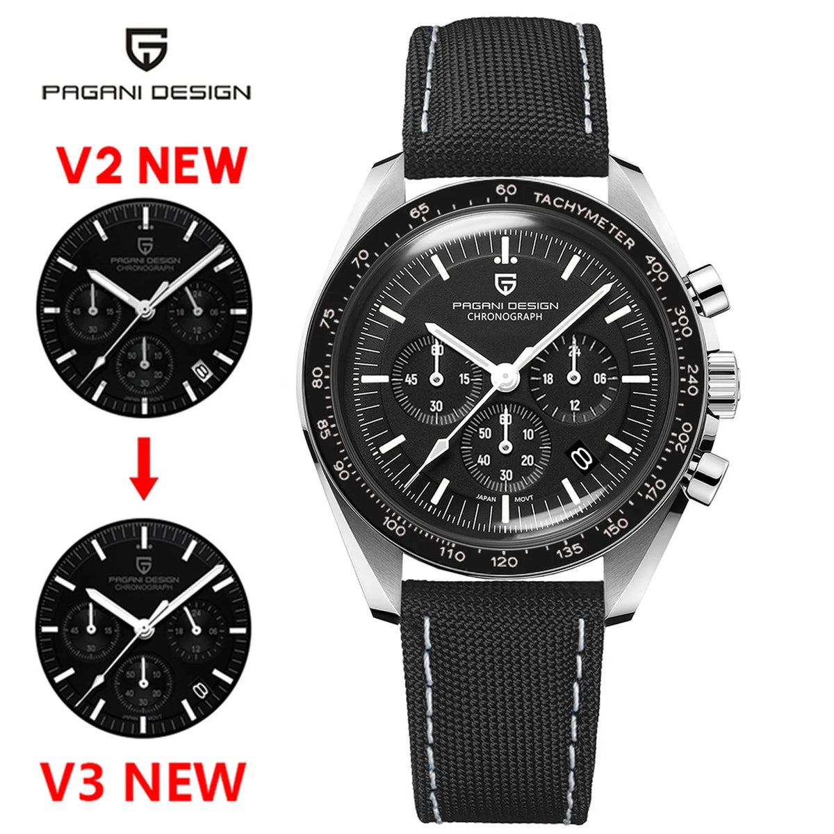 PAGANI DESIGN Men's Quartz Watch
