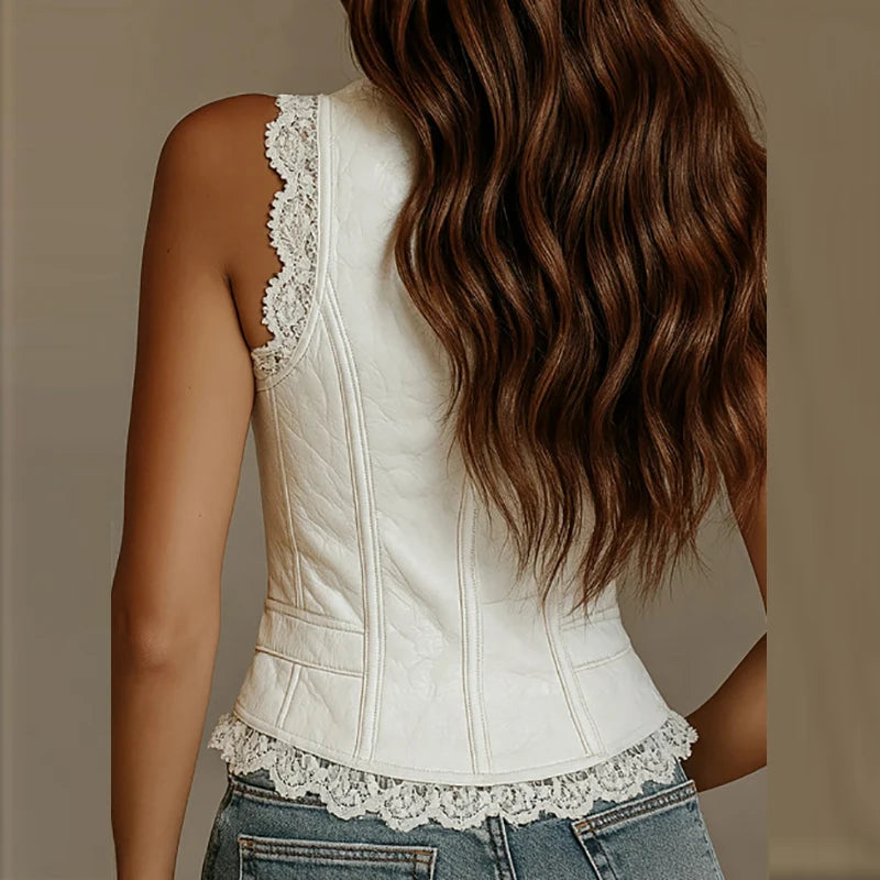 Women's Lace-Trim Tank Top