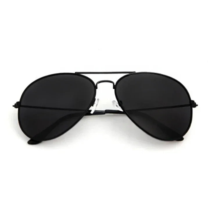1PCS Fashion Metal Sunglasses for Women Men Pilot Round Gradient Mirror Outdoor Driving Glasses