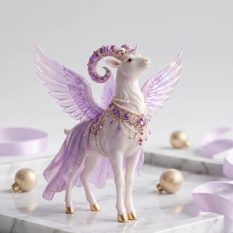 Acrylic Winged Goat Ornament