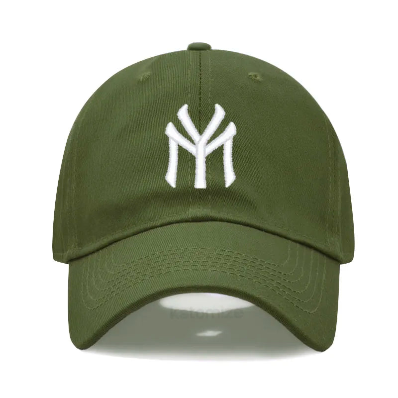 Letter MY Embroidery Baseball Cap Women Men Adjustable Soft Washed Cotton Sports Dad Hat  Spring Summer Protection Sun Hats