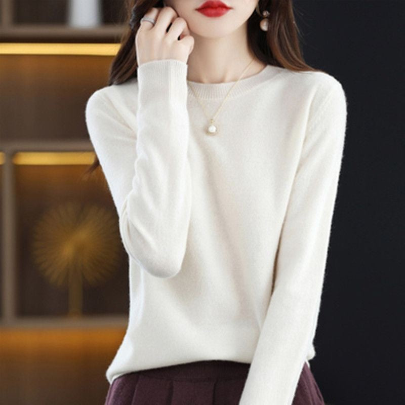 Women's Crew-Neck Pullover Sweater