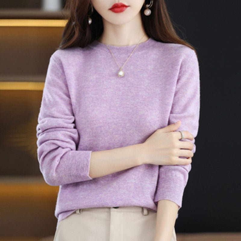 Women's Crew-Neck Pullover Sweater