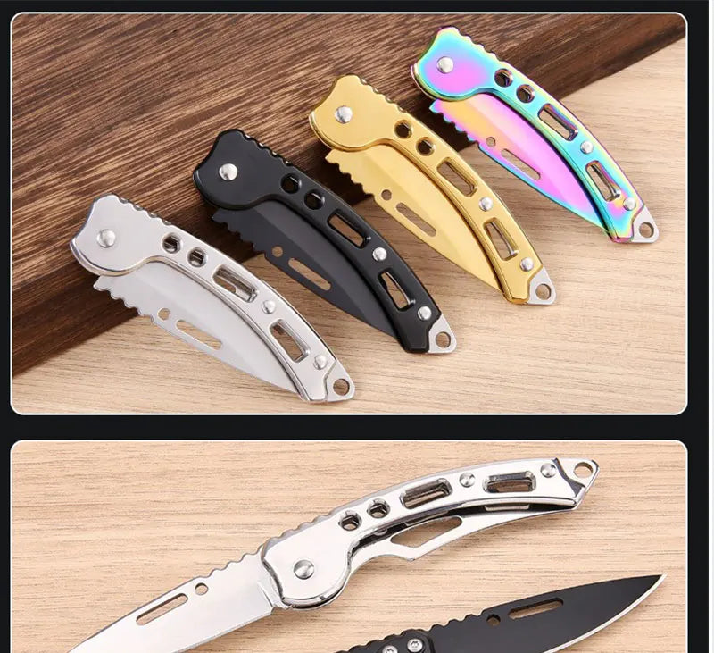 Stainless Steel Keychain Folding Knife