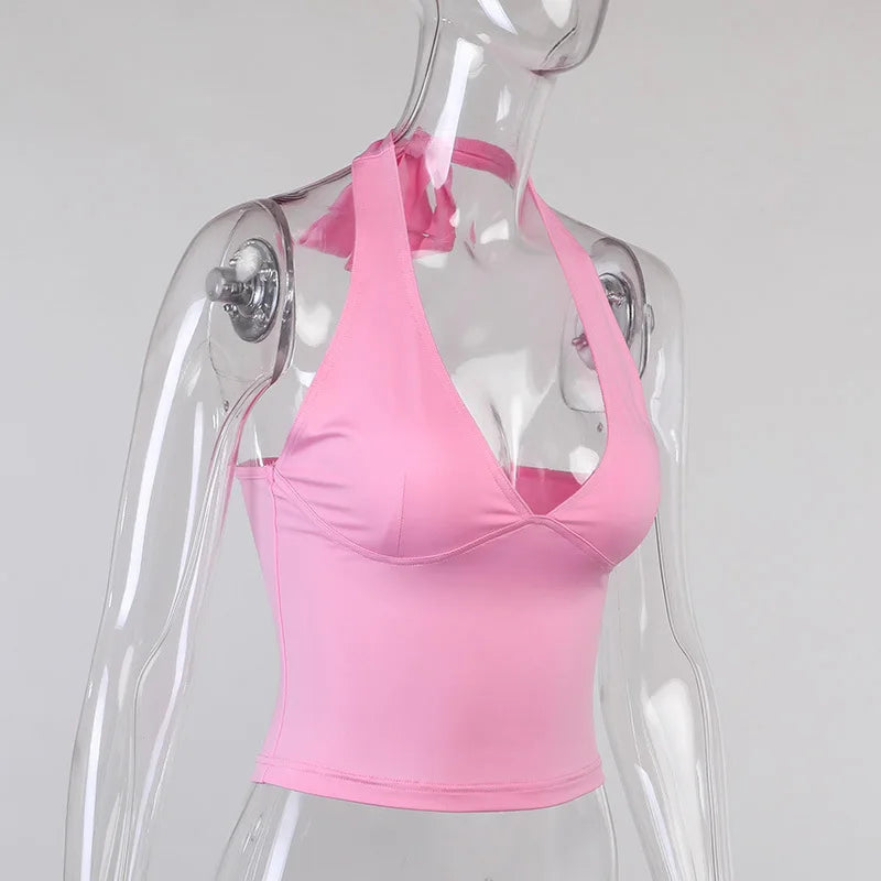 Women's V-Neck Halter Cami Top