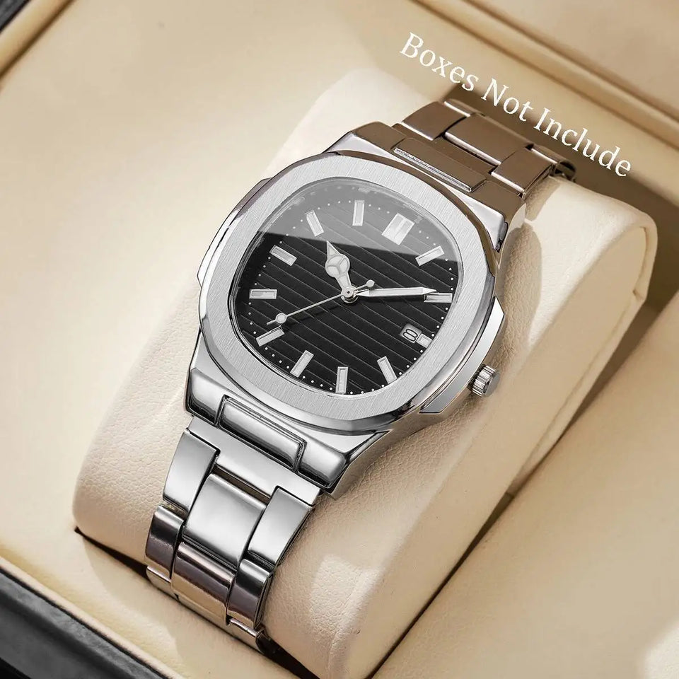 Men's Square-Dial Quartz Watch