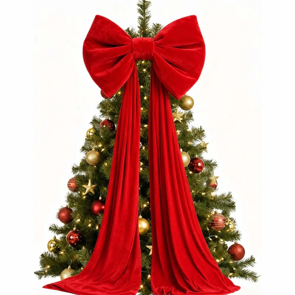 Large Velvet Christmas Bow