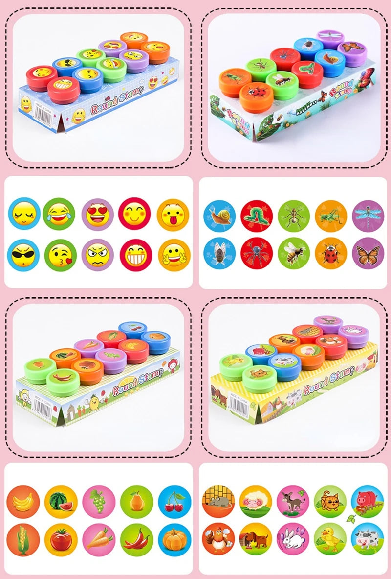 Smiley Self-Inking Stamp Set