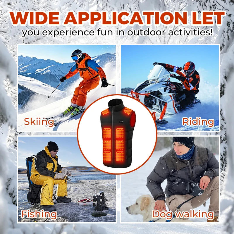 USB Heated Vest — 21 Areas