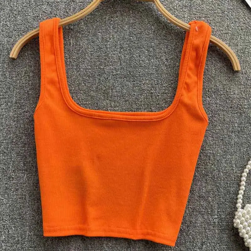 Women's Backless Crop Tank Top