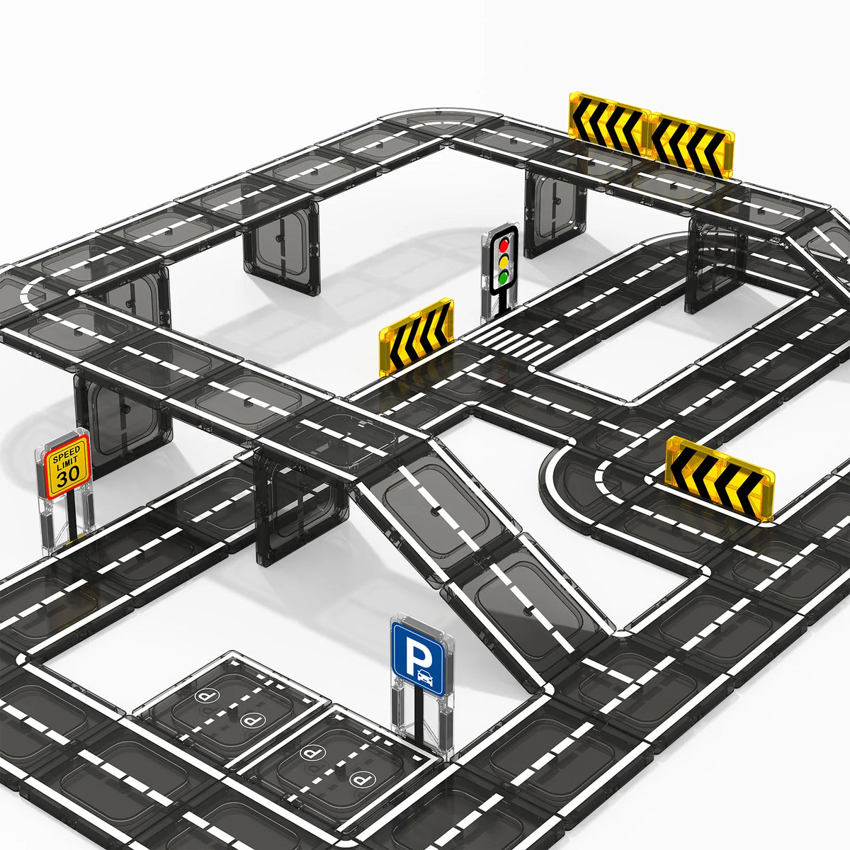 Magnetic Road Tile Set