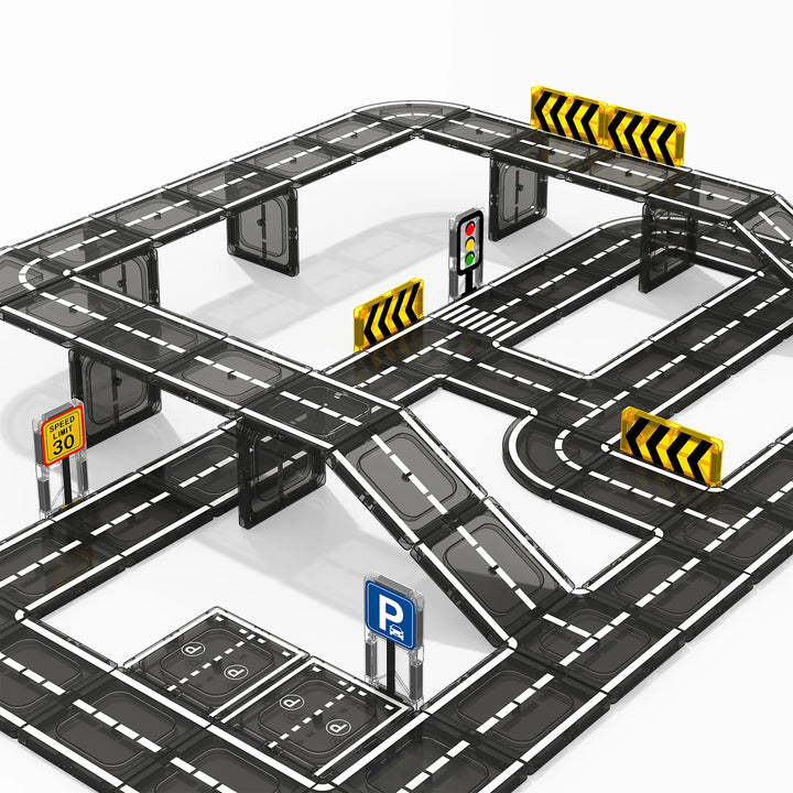 Magnetic Road Tile Set