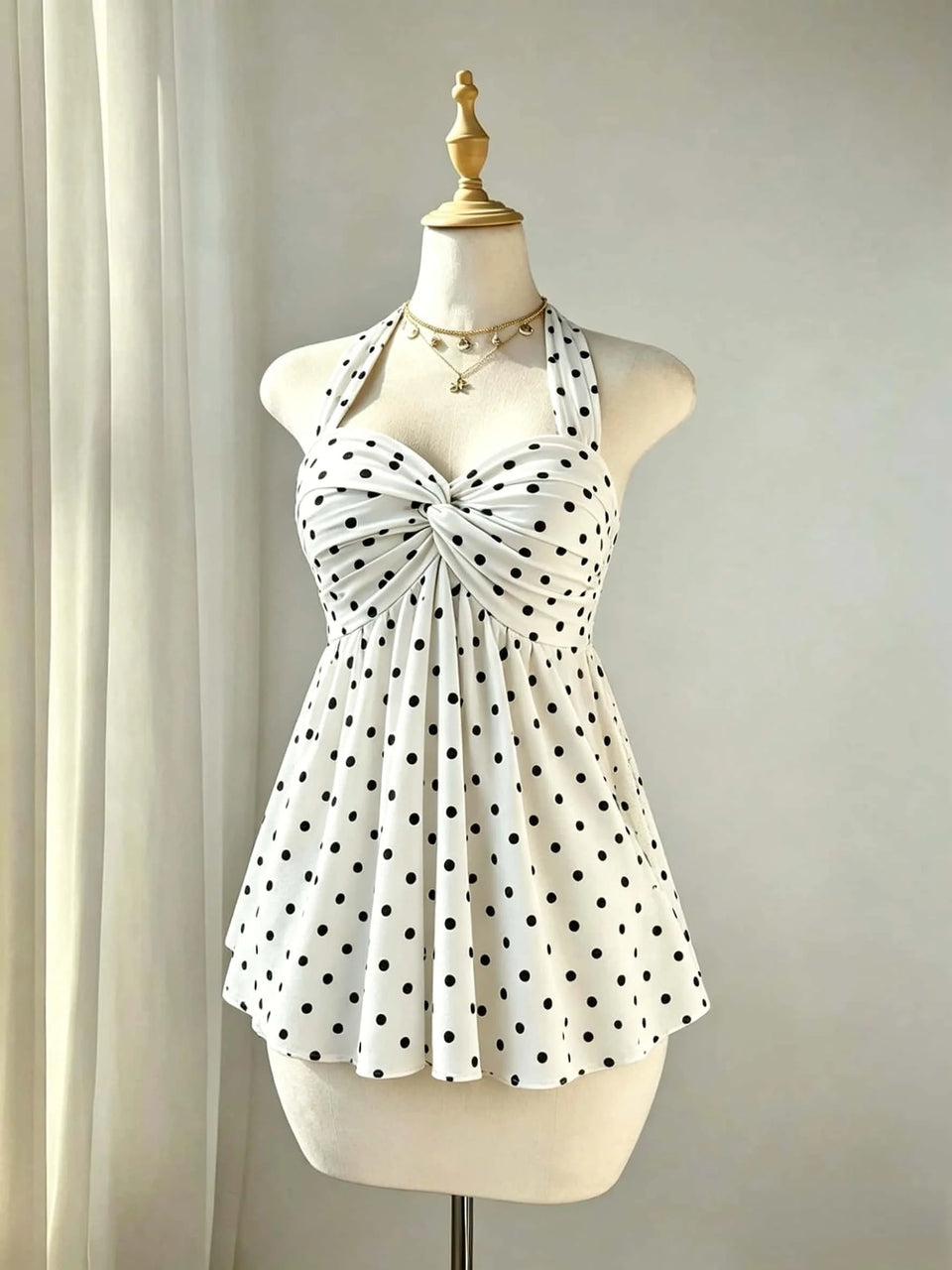 Women's Twist-Front Peplum Cami Top