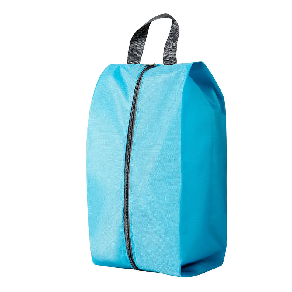 Black Polyester Shoe Storage Bag with Zipper
